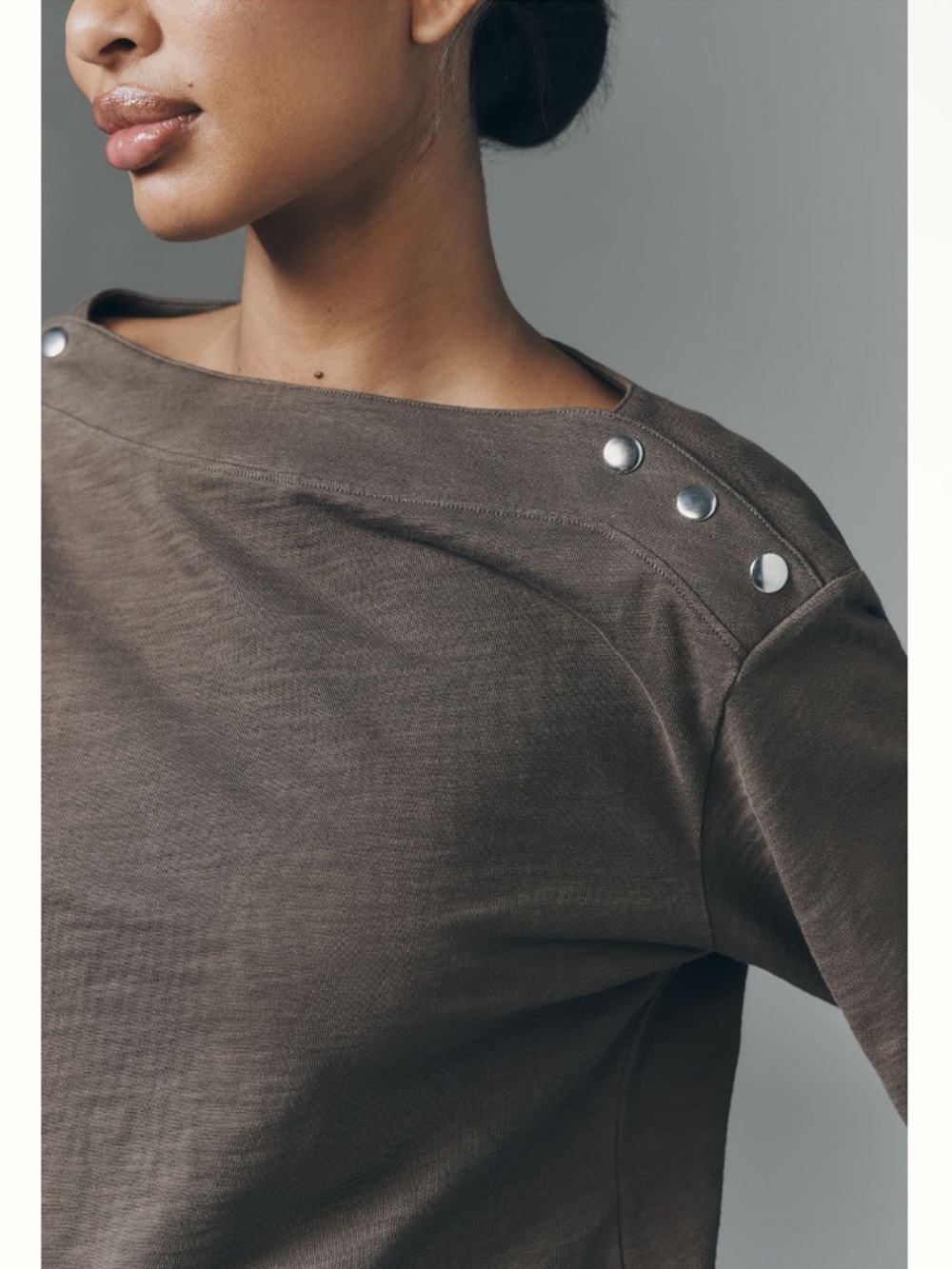 Anthropologie Nation Los Angeles Cotton Rochelle Boat Neck Sweater Top XS NEW - Picture 3 of 9